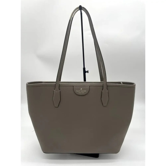 Kate Spade New York Handbags - Kate Spade Lori Tote in Thunder Cloud Large Hangbag Purse Minimalist